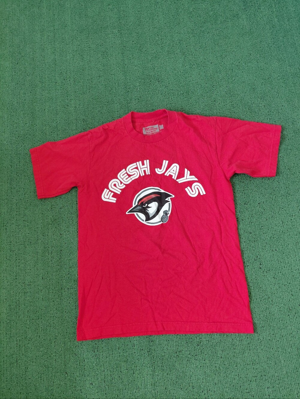 Million Dolla Motive Fresh Jays #23 Legend Streetwear Red T Shirt Sz Medium
